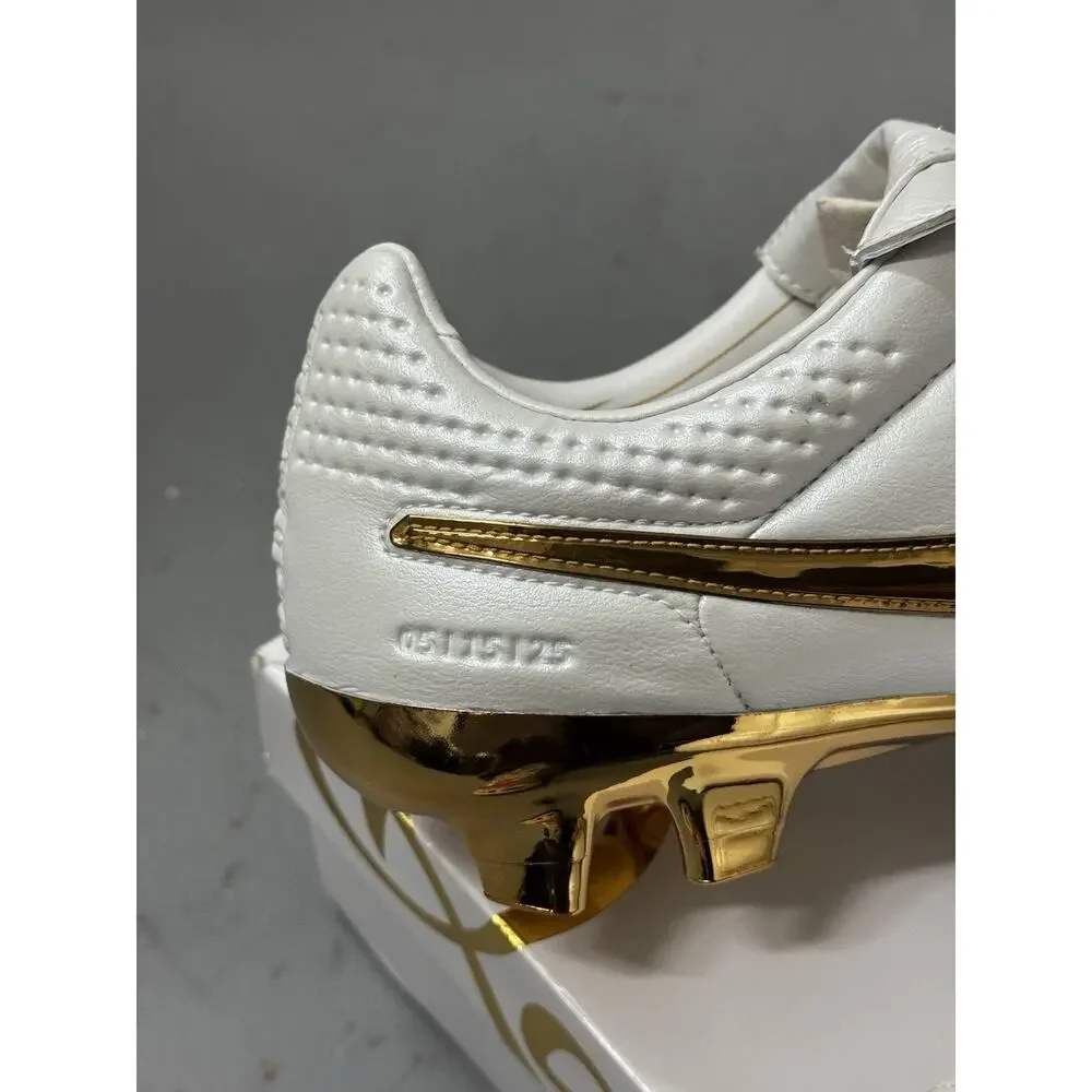 SAMPLE Nike Tiempo Legend SE FG Ronaldinho 10 Touch of Gold White Gold RARE